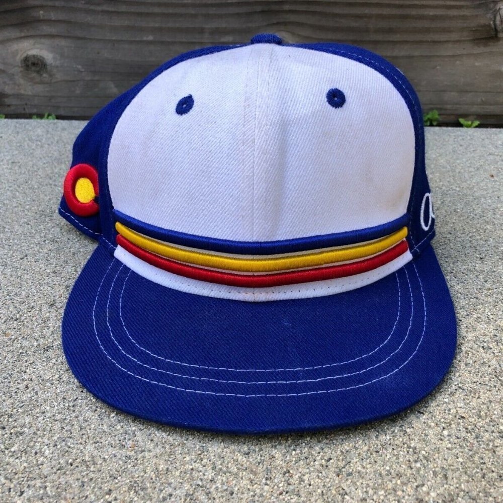 AKSELS Colorado Rocky Mountain Blue Snapback Hat Cap One Size​​​​​​​​